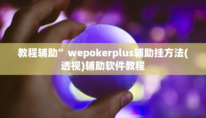 教程辅助”wepokerplus辅助挂方法(透视)辅助软件教程