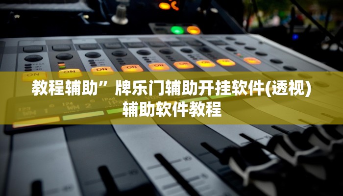 教程辅助”牌乐门辅助开挂软件(透视)辅助软件教程
